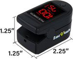 Zacurate Pro Series 500DL Fingertip Pulse Oximeter Blood Oxygen Monitor Royal Black