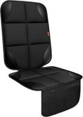 Car Seat Protector 1 Pack Car Seat Cushion Mat Thickest Padding,Waterproof 600D Fabric Car Seat Covers for Non-Slip Backing Mesh Pockets for Baby and Pet (Black, 1 Pc)