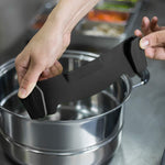 AUOON Clip On Strainer Silicone for All Pots and Pans, Pasta Strainer Clip on Food Strainer for Meat Vegetables Fruit Silicone Kitchen Colander