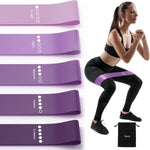5-Pack Resistance Bands for Strength Training, Stretching, and Rehabilitation