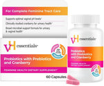 vH Essentials Probiotics for Women with Prebiotics, Cranberry & Vitamin C - 120 Capsules (60 Day Supply) -Probiotics Support Gut Balance, Health & Urinary Tract Health for Women