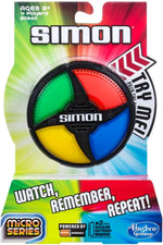 Hasbro Gaming Simon Micro Series Electronic Game for 1 or More Players, Classic Simon Gameplay in a Compact Size, Fun Party Game for Kids Ages 8+
