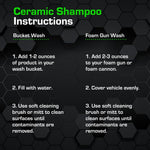 Ceramic Car Shampoo - Slick Car Wash Soap for Ceramic Coatings - pH-Balanced Car Wash Shampoo - Adds Hydrophobic Protection | Enhances Coatings, Waxes or Sealants | Incredible Shine