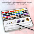 Grabie 50 Colors Watercolor Paint Set, Detail Paint Brush Included, Watercolor Paints, Painting Sets, Art Supplies for Painting, Travel Watercolor Set, Amateur Hobbyists
