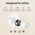 GHome Smart Plug Mini, WiFi Smart Outlet Plug Works with Alexa and Google Home, Timer Outlet with APP Control, 2.4GHz Network Only, No Hub Required, ETL FCC Listed (4 Pack), White
