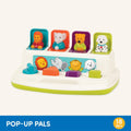 Battat – Cause-and-Effect Toy – Developmental Toy With Buttons & Colors – Color Sorting Animal Toys – For Kids, Toddlers, Babies – 18+ Months – Pop – Up Pals