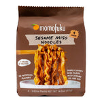 Momofuku Sesame Miso Ramen Noodles by David Chang, Air-Dried Instant Noodles with Sauce and 12g of Plant Based Protein, 4 Servings