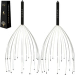 USAGA 20 Fingers Silvery Head Massager Scalp Scratcher for Relaxing