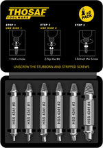 Gifts for Men,Damaged Screw Extractor Set-Christmas Stocking Stuffers for Men Adults Him,Mens Gifts for Dad,Husband,Stripped Screws Nuts & Bolts Drill Bit Tools for Easy Removal of Rusty Broken Screw