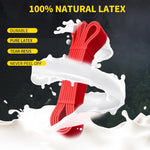 rosapoar natural latex resistance band pull up fitness exercise band