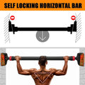 Adjustable Pull Up Bar for Doorway - 440lb Capacity, No Screws, Level Meter