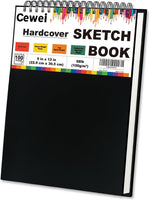 9" x 12" Sketch Book, Top Spiral Sketchbook, 100 Sheets Sketch Pad, (68 lb/100 GSM) Drawing Paper Pad, Drawing Pad for Kids, Artist Sketchbook for Drawing, Illustration & Art Supplies.
