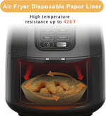 Air Fryer Liners for Ninja Air Fryer, 125 Pcs Disposable Paper Liner for most 4-8QT AirFryer
