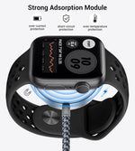 Temdan for Travel Essentials,3 in 2 USB C Cable for Apple Watch Charger/iPhone 17 Charger/Lightning,Multi Charging Cable Cord,Vacation Camping Essentials,Portable Designed for iWatch &iPhone 16-12-4FT