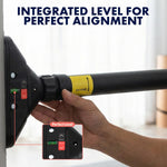 Squatz Adjustable Doorway Pull-Up Bar with Level, Locking Mechanism & Foam Grips