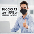 LEVENIS KN95 Face Masks 50 Pack, Breathable Comfortable and Disposable KN95 Mask, Black