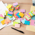 (50 Pads) Sticky Notes 1.5x2, 10 Colors Self Sticky Notes, Sticky Pads, Recyclable, Self-Stick Pads, Easy to Post for Home, Office, Notebook