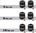 Henkelion Adjustable Ankle Weights - 1-10 Lbs for Women, Men, Kids - Strength Training Wrist & Ankle Weights