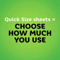 Bounty Quick Size Paper Towels, White, 8 Family Rolls = 20 Regular Rolls (Packaging May Vary)