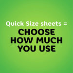 Bounty Quick Size Paper Towels, White, 8 Family Rolls = 20 Regular Rolls (Packaging May Vary)