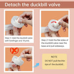 PumpMom-us Breast Pump Parts for Spectra, Replace Duckbill Valves Tubes Backflow Protector Membrane for Spectra S1 S2 9 Plus Breastpumps