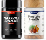 Snap Supplements Nitric Oxide Booster + Prostate Health Supplements for Men, Circulation, Stamina & Urinary Support, L-Citrulline, L-Arginine, Saw Palmetto for Men, Caffeine-Free, 60 + 90 Capsules