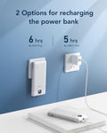 VEGER Portable Charger for iPhone Built in Cables and Wall Plug, 10000mah Slim Fast Charging USB C Power Bank, Travel Essential Battery Pack Compatible with iPhones, iPad, Samsung More Devices(White)