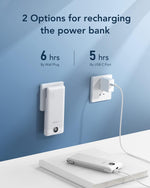 VEGER Portable Charger for iPhone Built in Cables and Wall Plug, 10000mah Slim Fast Charging USB C Power Bank, Travel Essential Battery Pack Compatible with iPhones, iPad, Samsung More Devices(White)