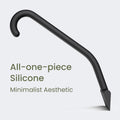 dancemoon JustHang Shower Squeegee for Glass Doors, All-One-Piece Silicone with Built-in Hook Design for Easy Hanging, Household Window Mirror Squeegee for Bathroom, Glass, Kitchen, Tile Wall, Car
