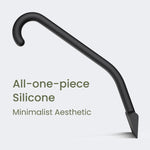 dancemoon JustHang Shower Squeegee for Glass Doors, All-One-Piece Silicone with Built-in Hook Design for Easy Hanging, Household Window Mirror Squeegee for Bathroom, Glass, Kitchen, Tile Wall, Car