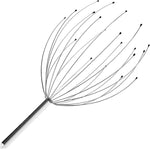 USAGA 20 Fingers Silvery Head Massager Scalp Scratcher for Relaxing