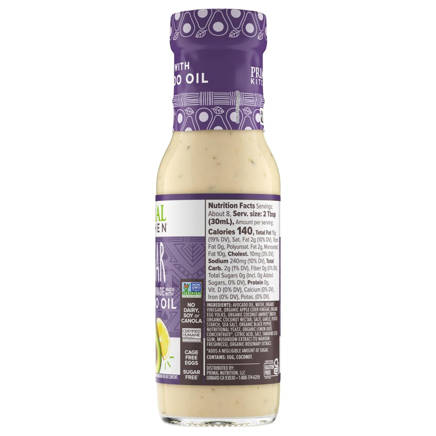 Primal Kitchen Ranch Dressing, Caesar Dressing, and Green Goddess Dressing & Marinade, Made with Avocado Oil, 8 Fluid Ounces, Variety Pack of 3