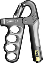 Grip Strength Trainer with Adjustable Resistance 5-100KG, Automatic Counter, Ergonomic Design