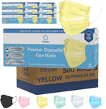 Litepak Premium Disposable Face Mask 500pcs 3ply Soft with Nose Wire