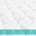 Crib Mattress Protector Sheets Fitted Waterproof Crib Mattress Pad Cover, Noiseless & Machine Wash 100% Absorbent Crib/Toddler Mattress Protector Sheet Quilted, White, 52" x 28"
