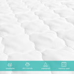Crib Mattress Protector Sheets Fitted Waterproof Crib Mattress Pad Cover, Noiseless & Machine Wash 100% Absorbent Crib/Toddler Mattress Protector Sheet Quilted, White, 52" x 28"