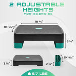 Yes4All Aerobic Exercise Step Platform - Compact Stepper for Cardio & Strength