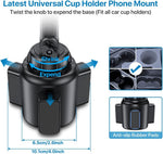 Miracase Upgraded Version Cup Phone Holder for Car, Universal Adjustable Long Neck Car Phone Mount Cradle Friendly Compatible with iPhone Samsung Google and All 4.0-7.0 inches Smartphones