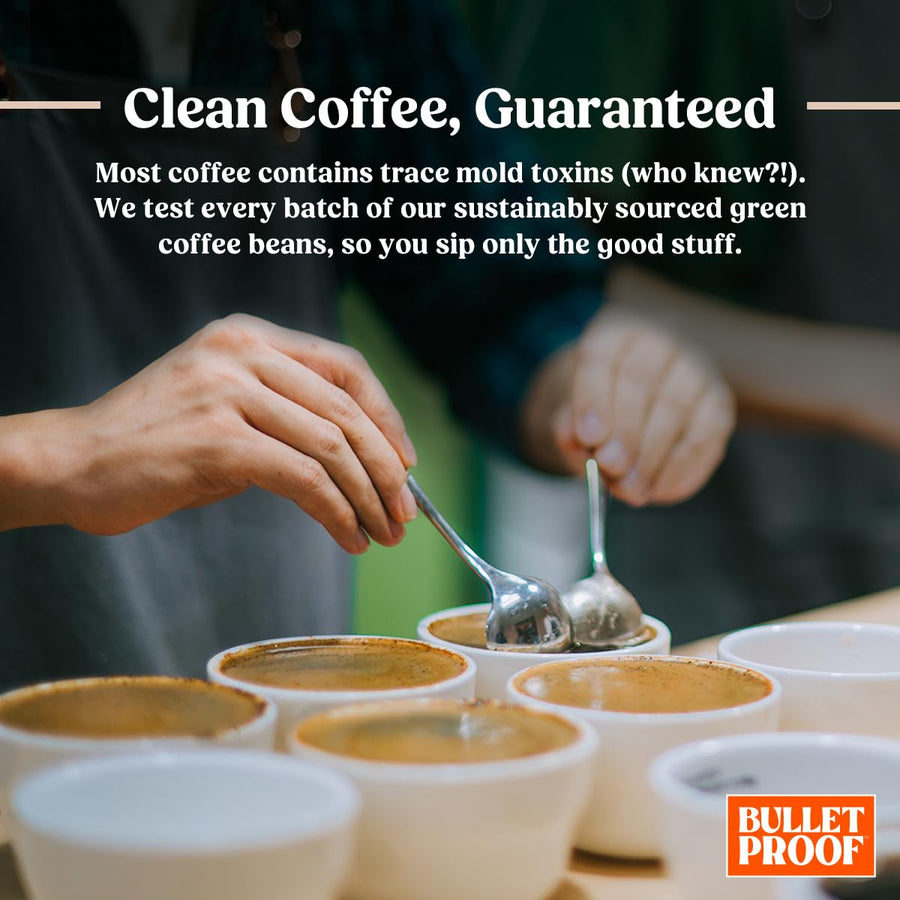 Bulletproof Original Medium Roast Whole Bean Coffee, 12 Ounces, Clean Coffee Tested for Toxins, Packaging May Vary
