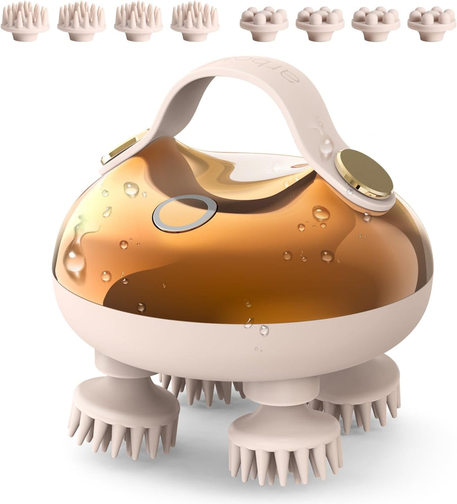 arboleaf Electric Scalp Massager with 5 in 1 Kneading and 128 Massage Nodes