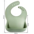 PandaEar Silicone Baby Bibs – Set of 3 Waterproof, Soft & Adjustable Bibs (6–72 Months)