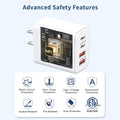 USB C Charger Block 40W, 2Pack 4-Port Type C Fast Charging Blocks PD USBC Plug Adapter + QC USB Wall Charger Cube Multiport Brick Compatible with iPhone 16 15 14 13 12 11 Pro Max XS, Samsung