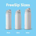 Owala FreeSip Insulated Stainless Steel Water Bottle with Straw, BPA-Free Sports Water Bottle, Great for Travel, 24 Oz, Shy Marshmallow