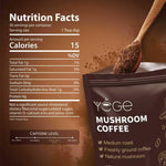 Mushroom Coffee, Instant Mushroom Coffee with Cordyceps, Reishi, King Trumpet, Shitake, Turkey Tail, Lions Mane for Energy, Focus, Positive Mood & Immune Support (30 Servings)