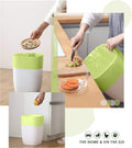 Compostable Trash Bags - FORID 13 Gallon Tall Kitchen Garbage Bags 80 Count Unscented Trash Can Liners 55 Liter Medium Wastebasket Bags for Bathroom Home Bedroom Office Garbage Can (5Rolls/Green)