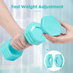 EQUIPRO Adjustable Dumbbell Set, 4-in-1 Free Weights for Women, 2-5 lbs