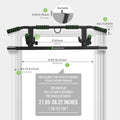 KAKICLAY Upgrade Multi-Grip Pull Up Bar with Smart Hooks - USA Patent, Warranty