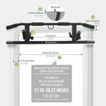 KAKICLAY Upgrade Multi-Grip Pull Up Bar with Smart Hooks
