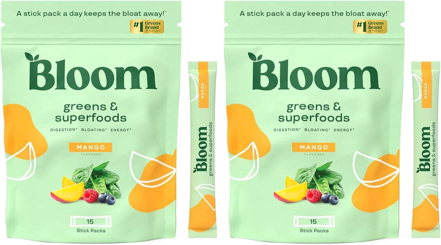 Bloom Nutrition Superfood Greens Powder with Probiotics, Prebiotics, and Digestive Enzymes for Gut Health