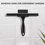 SetSail Squeegee for Shower Glass Door Stainless Steel Shower Squeegee for Glass Doors All-Purpose Window Squeegee for Tile Shower Walls, Sink, Mirror, Bathroom, Car Window Cleaning 10 Inches
